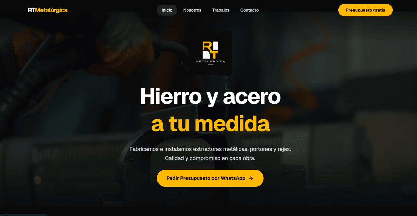Inicio del sitio de RT Metalúrgica